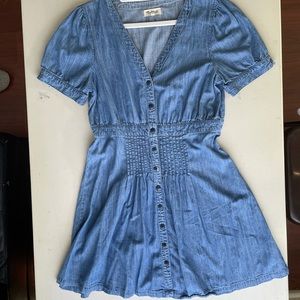 Madewell Blue Button-Up Dress